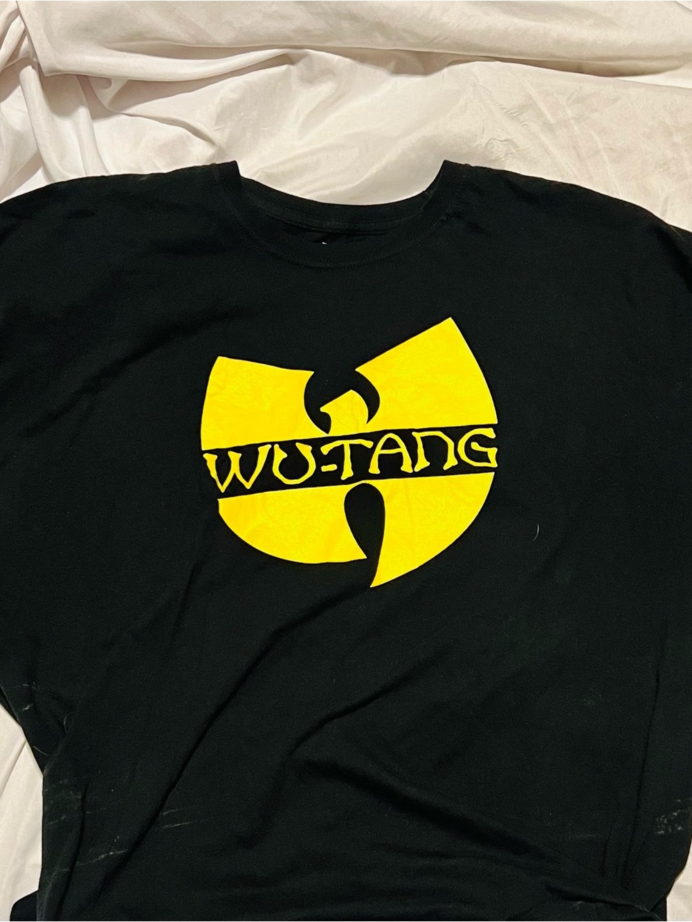Wu-Tang Clan Black Tee with Yellow Logo